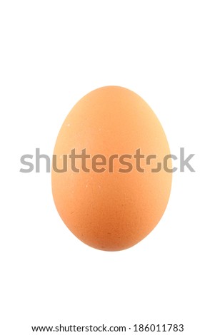 chicken egg isolated on white 