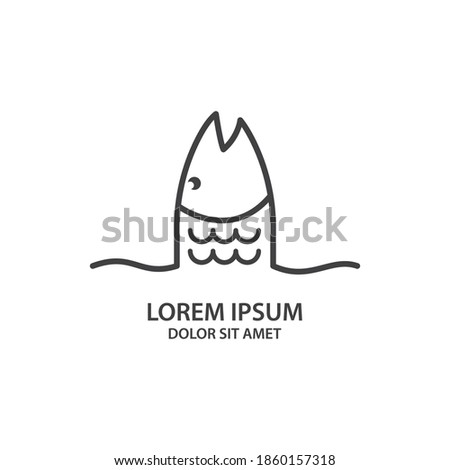 Fish ilustration Logo vector template