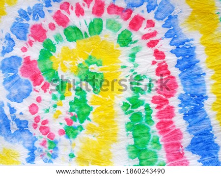 Abstract colorful tie dye pattern on a white background. Watercolor modern dirty art style design. Brightly artistic abstract tie dye pattern with crumpled paper effect.