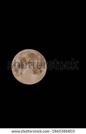 Photo Picture of the Moon in Night Sky