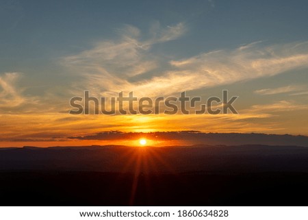 The  Sunset on Pai Inácio Mountain