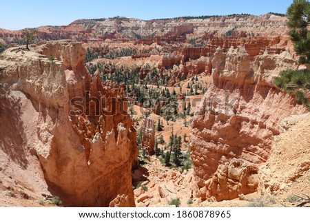 Rock Formation in Bryce Canyon National Park in Utah. USA
