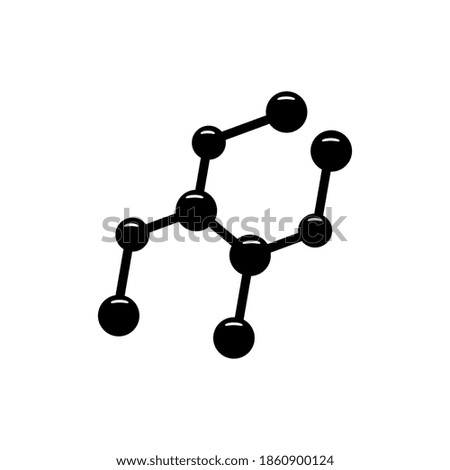 Molecule icon vector on white background