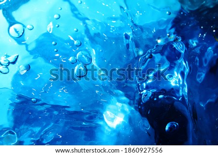 Close up of drinking water splash