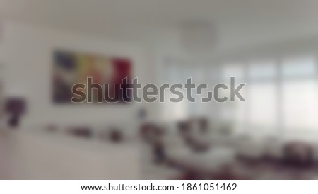 Blurry modern living room interiors. suitabale for your design background project.