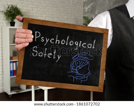 Psychological Safety phrase on the blackboard