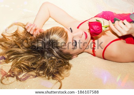 girl with a rose