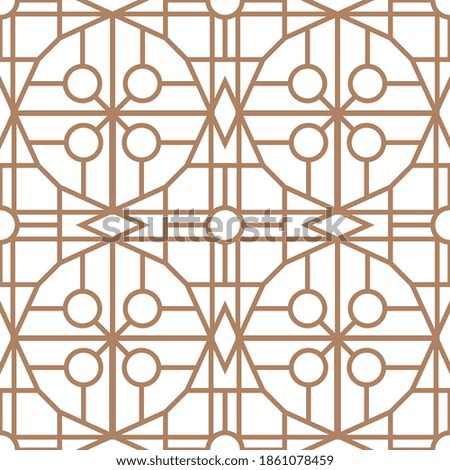 Gold geometric seamless pattern background