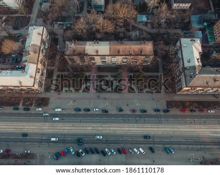 
sparsely populated city from a bird's eye view
