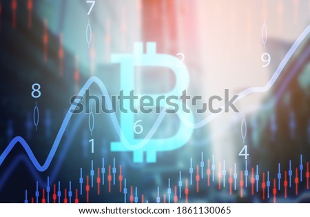 Cryptocurrency background business and technology, bitcoin