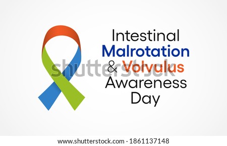 Vector illustration on the theme of Intestinal Malrotation and Volvulus awareness day observed each year during January.