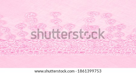 Spring pink silk with lace capes. Smooth elegant pink silk or luxe satin can be used as an abstract background. Background texture, postcard template
