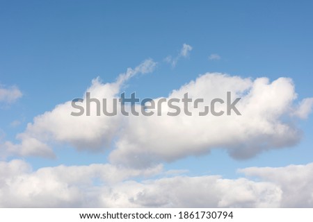 Blue sky and beautiful clouds. 