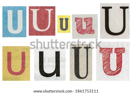 Letters Cut From Magazines Alphabet Stock Photos And Images Avopix Com