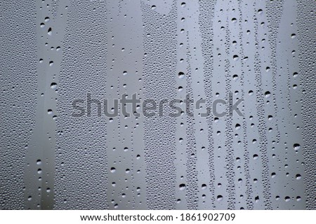 Condensation Water Drops On Window