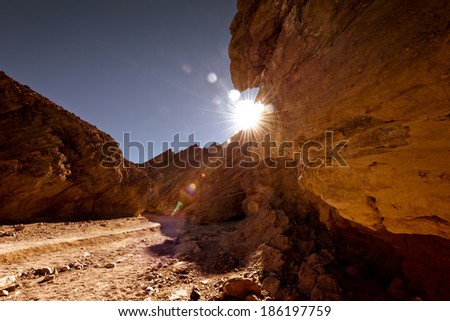 Sci-Fi Mars looking Rocky landscape background