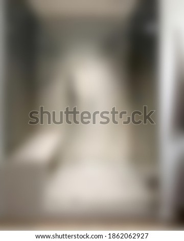 Blurred Shower with glass door in exclusive bathroom. fit for your background project.