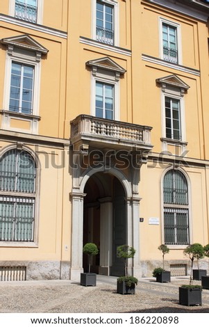 Renaissance corner in Milan, Italy