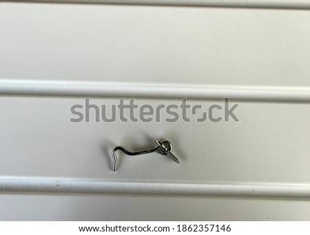 Beautiful metal door lock for a screened porch