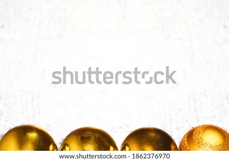 Christmas decorations, colorful balls, tinsel, sparkles, mockup, place for text,