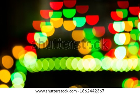 Festive abstract background with bokeh defocused lights, Light bokeh photography.