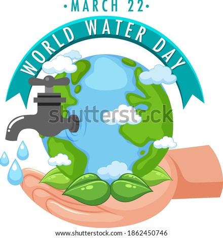 World water day icon illustration
