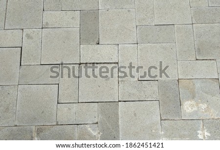 Stone tiles used as outdoor surface hardening