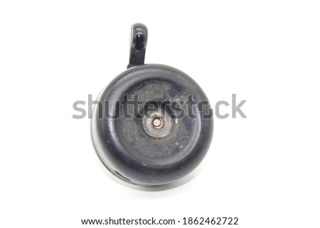 A picture of bicycle bell isolated on white background