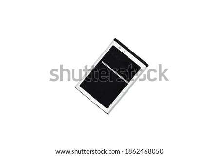A picture of mobile battery isolated on white background