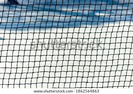 Net on a tennis court