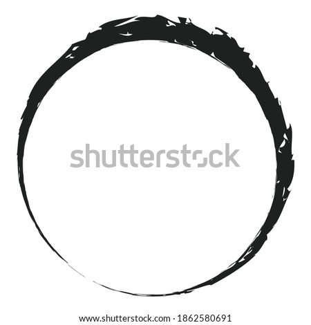 Grungy circle blob, blotch vector