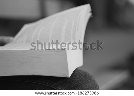 Book, selective focus, knowledge