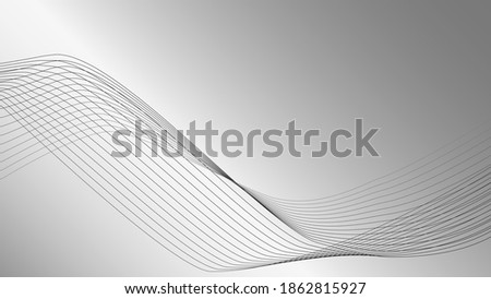 Abstract background with gray halftones.Vector dynamic wave. EPS 10