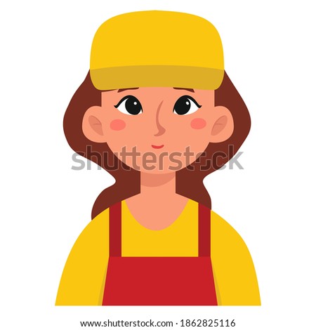 Isolated builder woman labour day icon- Vector
