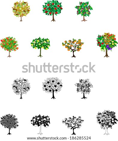 My Original Fruits Tree Icons