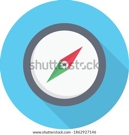 navifation vector flat colour icon