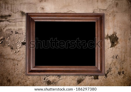 Photo Frame with space for your text on Grunge Wall 