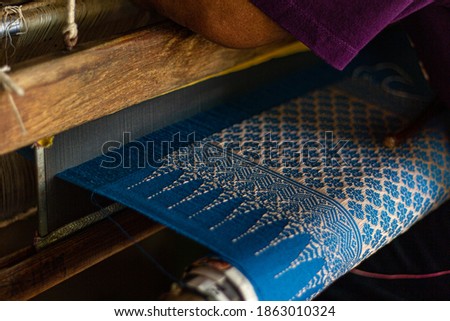 Silk,cotton weaving northern thailand handmade 