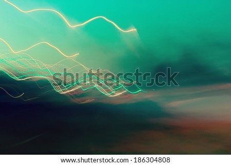 Abstract blurred background. Night Light in Motion