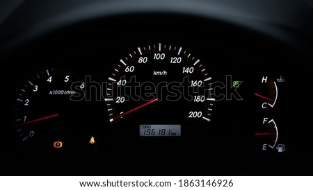 The picture is showing you a car  speed meter also to let you think of how fast modern technology are growing now.