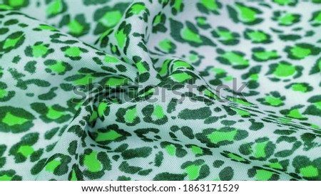 Silk fabric, green salad, blurry flowers on a white background, Floral design, Texture background, pattern, postcard,