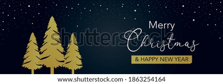 Merry Christmas and Happy New Year banner