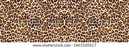 Leopard print. Background with a pattern of leopard spots, safari background, banner design.