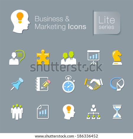 Business & marketing related icons.