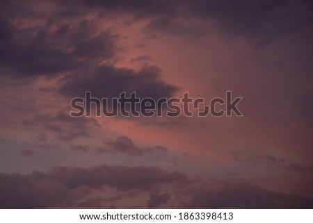 Beautiful purple sky background before sunset.
