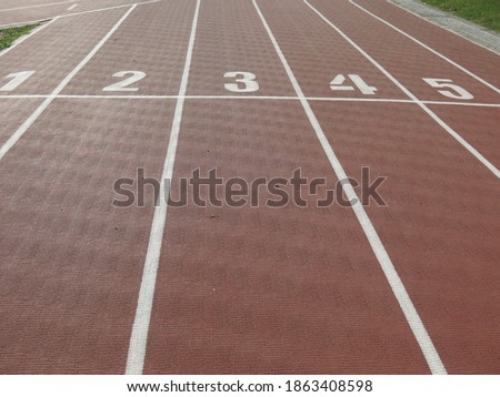 the empty running way design for competition concept