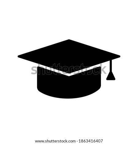 Graduation student glyph icon. education symbol. simple design editable. design vector illustration