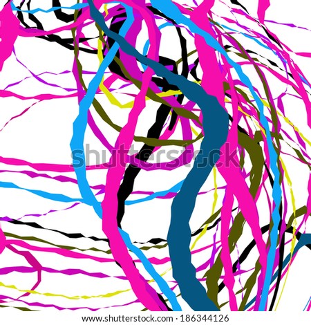 Abstract background of crossing ribbons