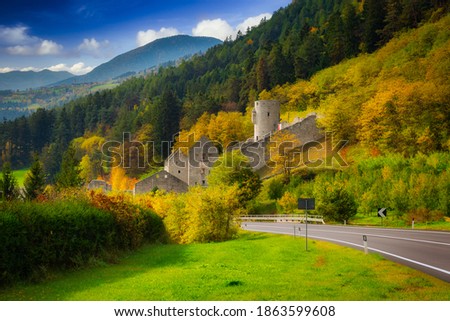 Chiusa di Rio di Pusteria in Bressanone, South Tyrol. Dolomites, Italy Royalty-Free Stock Photo #1863599608