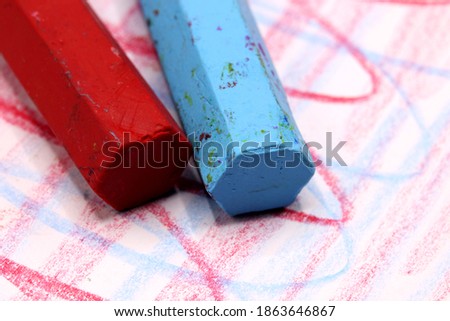 close-up of a colorful crayons
